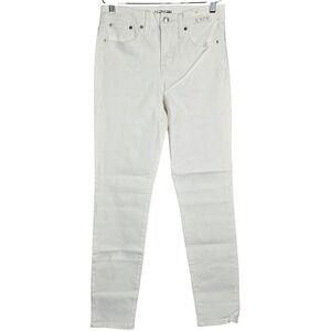 J. Crew 9" toothpick jean in white wash 28 NWT‎